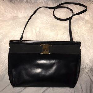 Salvatore Ferragamo Black Crossbody Bag